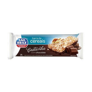 BARRA DE CEREAIS SÃO BRAZ CAST. CAJU CHOC. 25g