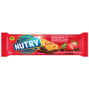 BARRA DE CEREAIS NUTRY CL. MORANGO CHOC. 22g