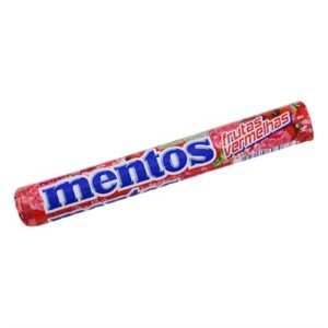 CONFEITO MASTIGÁVEL. MENTOS STICK FRUT. VERM. 37,5g
