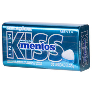 PASTILHA MENTOS KISS MINT. LT 35g