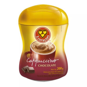 MISTURA CAPPUCCINO 3 CORAÇÕES CHOC. 200g