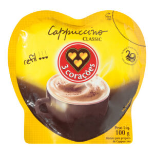 MISTURA CAPPUCCINO 3 CORAÇÕES CL. RF 100g