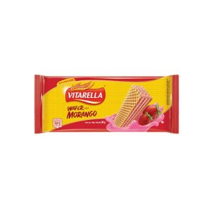 BISCOITO VITARELLA WAF. MORANGO 80g