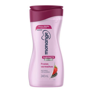 SABONETE LÍQUIDO MONANGE FRUTAS VERM. 240ml
