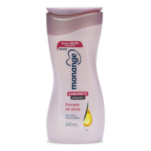 SABONETE LÍQUIDO MONANGE EXTR. OLIVA 240ml