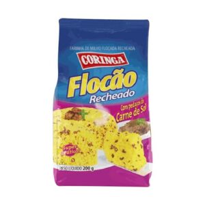 FLOCAO DE MILHO CORINGA REC. CARNE SOL 200g