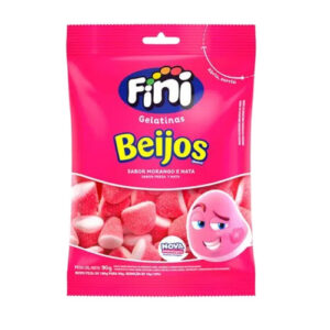 GELATINAS FINI BEIJOS MORANGO 90g