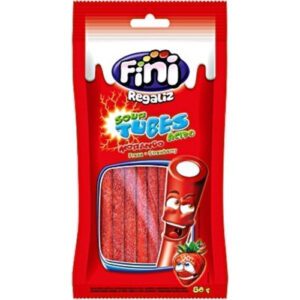 REGALIZ FINI TUBES MORANGO ACIDO 80g