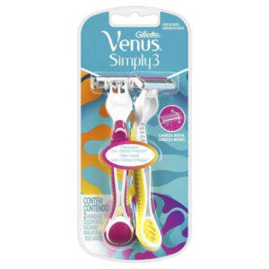 APARELHO DE BARBEAR GILLETTE SIMPLY VENUS 3 1x2