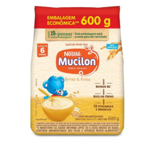 MINGAU MUCILON RF ARROZ E AVEIA 600g