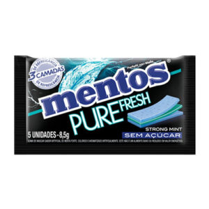GOMA DE MASCAR MENTOS 3L P/FR. STRONG MINT 8,5g