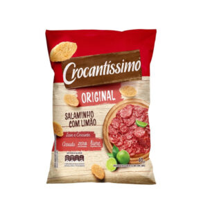 SNACK CROCANTISSIMO SALAMINHO LIMÃO 40g