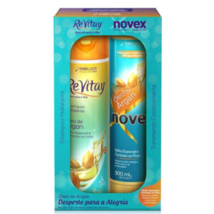 KIT SHAMPOO + CONDICIONADOR VITAY/NOVEX ÓLEO DE ARGAN 2x300ml