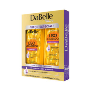 KIT SHAMPOO + CONDICIONADOR DABELLE HAIR LISO ARRAS. 450ml
