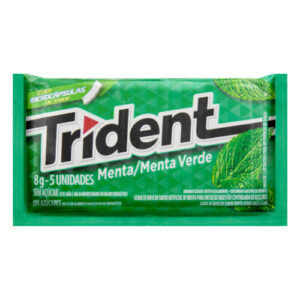 GOMA DE MASCAR TRIDENT SAB. MENTA 8g