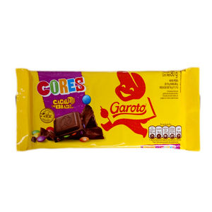 BARRA DE CHOCOLATE GAROTO CORES 80g