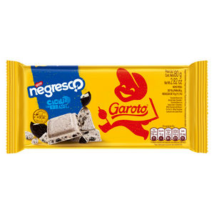 BARRA DE CHOCOLATE GAROTO NEGRESCO 80g