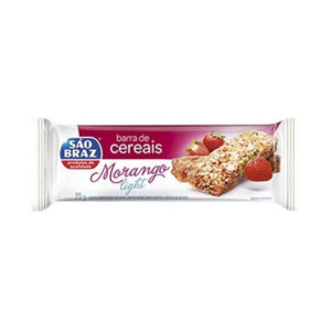 BARRA DE CEREAIS SÃO BRAZ MORANGO LIGHT 25g
