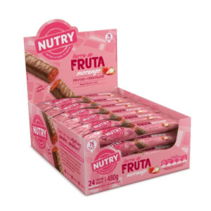 BARRA DE FRUTAS NUTRY MORANGO COB. CHOC. 20g