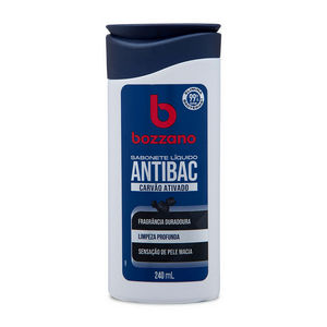 SABONETE LÍQUIDO BOZZANO ANTIBAC CARVAO ATIVADO 240ml