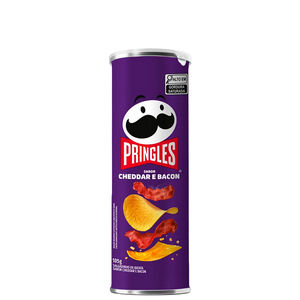 BATATA PRINGLES CHEDDAR E BACON 105g