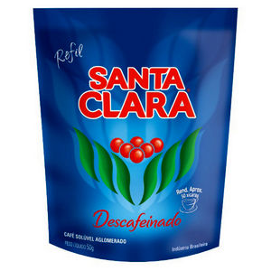 CAFE SANTA CLARA SOLUVEL DESCAFEINADO REFIL 40g