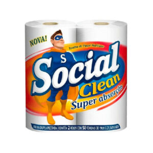 PAPEL TOALHA SOCIAL CLEAN C/1