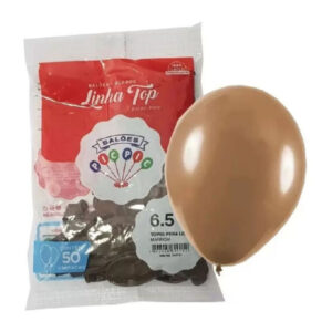 BALÃO TOP MARROM C/50