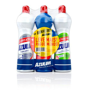 KIT AZULIM BANHEIRO 3x500ml