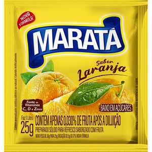 REFRESCO PO MARATÁ LARANJA 25g