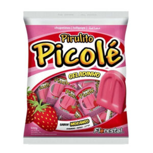 PIRULITO FLORESTAL PICOLE MORANGO 550g